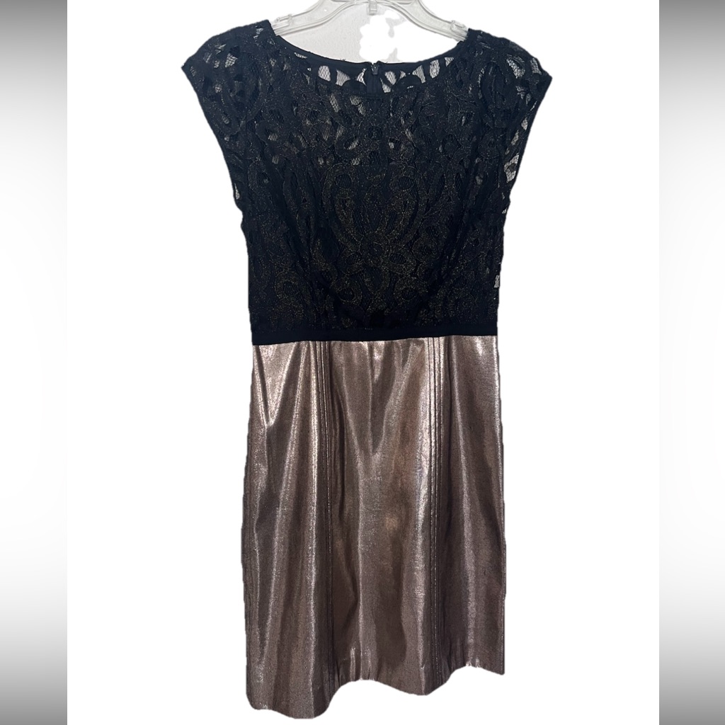 Frock By Tracy Reese Morgan Dress Black Lace Metallic Party Cocktail Wedding 2 Frock By Tracy Reese Morgan Dress Black Lace Metallic Party Cocktail Wedding 2